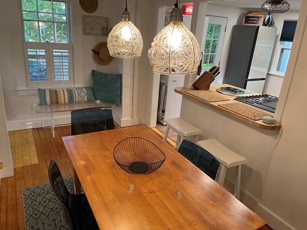 Oak Bluffs Martha's Vineyard vacation rental - Dining area and breakfast bar plus a bench for additional sitting