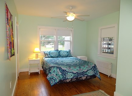 Oak Bluffs, On Lagoon Pond Martha's Vineyard vacation rental - Main floor queen bedroom with private half bath