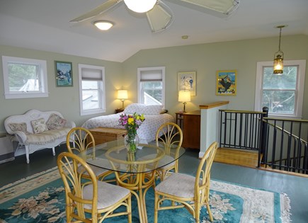 Oak Bluffs, On Lagoon Pond Martha's Vineyard vacation rental - Queen bed in master suite, and game table area