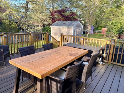 Oak Bluffs Martha's Vineyard vacation rental - The comfortable deck is a nice place to relax and enjoy dinner.
