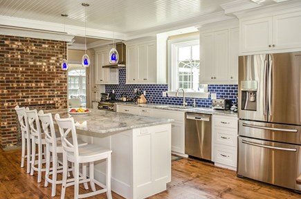 Edgartown Martha's Vineyard vacation rental - Chef Kitchen, Propane stove/Oven, Toaster and Toaster oven. Sonos
