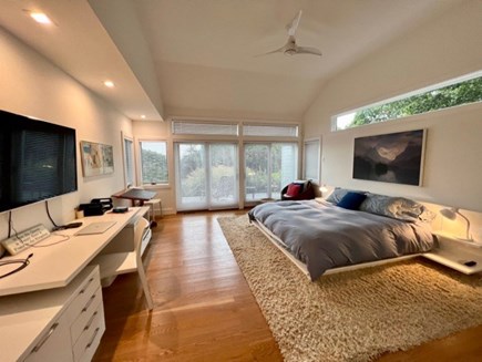 Aquinnah Martha's Vineyard vacation rental - Large primary bedroom with ensuite and private deck