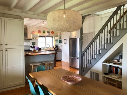 Oak Bluffs Martha's Vineyard vacation rental - Main house kitchen/dining (French doors in both to ocean views)