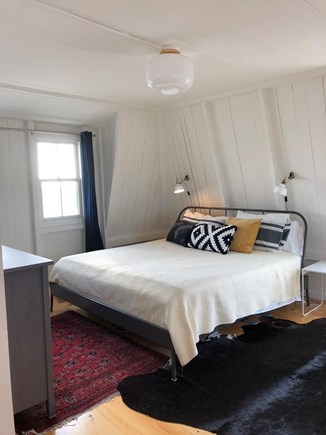 Oak Bluffs Martha's Vineyard vacation rental - Primary BR: ocean view, 2 closets, bureau, TV, desk, deck.