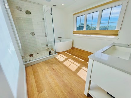 Edgartown Martha's Vineyard vacation rental - Soaking tub with a view of the Bay