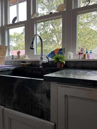 West Tisbury Martha's Vineyard vacation rental - Soapstone counters & sink