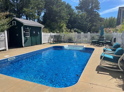 Oak Bluffs Martha's Vineyard vacation rental - Wonderful pool area with outdoor shower.