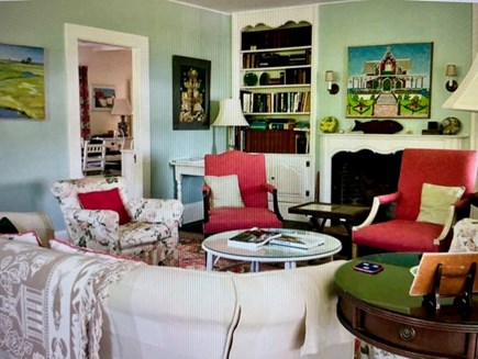 Vineyard Haven Martha's Vineyard vacation rental - Traditional charm in large living room with plenty of seating