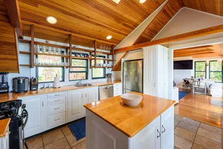 Oak Bluffs, Waterfront Home in Harthaven  Martha's Vineyard vacation rental - Well-appointed kitchen.