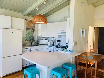 Vineyard Haven, Lagoon Frontage  Martha's Vineyard vacation rental - Kitchen with dining area