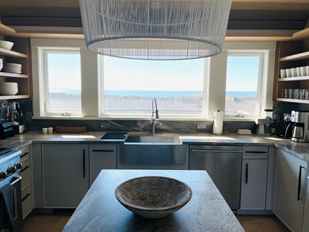 Seamist: Aquinnah Sunsets & Wa Martha's Vineyard vacation rental - Kitchen with a view