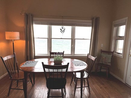 Oak Bluffs Martha's Vineyard vacation rental - Dining table at the front window with views