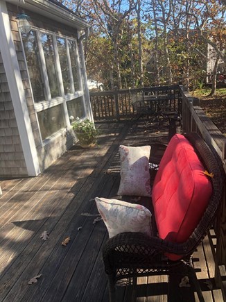Edgartown Martha's Vineyard vacation rental - Deck is accessible from backyard.