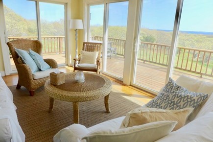 Aquinnah Martha's Vineyard vacation rental - Another angle of comfortable living space off kitchen