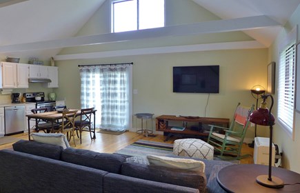 Oak Bluffs Martha's Vineyard vacation rental - Cozy Open floor plan living room/Kitchen/slider to the deck