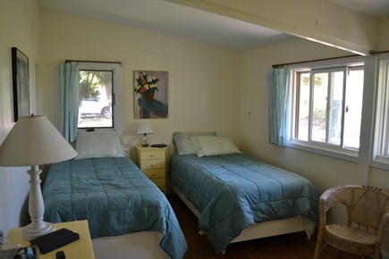 Chilmark Summer Cottage-1 mile Martha's Vineyard vacation rental - One of 3 bedrooms features 2 twin beds.