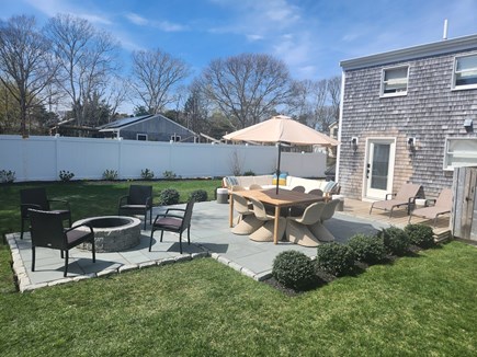 Oak Bluffs, Lagoon Heights Martha's Vineyard vacation rental - Large patio for gathering with family & friends!