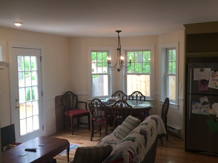 Oak Bluffs Martha's Vineyard vacation rental - Living Room , TV, Bay Window Dining Nook