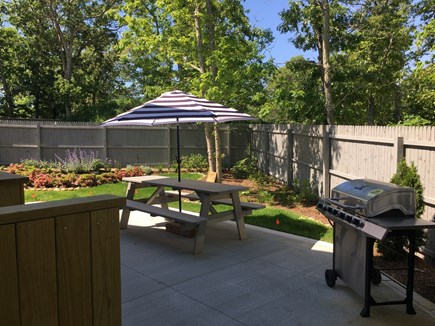 Oak Bluffs Martha's Vineyard vacation rental - Large Sunny Patio with Flöwer Garden and Privacy