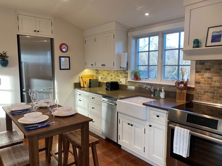 Edgartown Martha's Vineyard vacation rental - Bright & sunny Kit/LR.  Fully equiped Kitchen to cook at home.