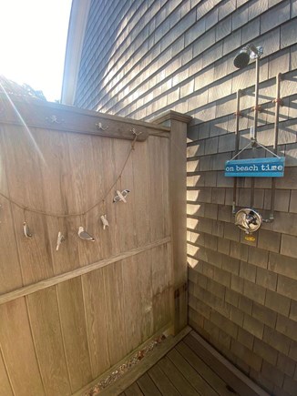 Edgartown Martha's Vineyard vacation rental - A day at the beach feels even better with an outdoor shower!