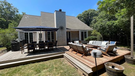 Edgartown Martha's Vineyard vacation rental - Exterior Deck for Dining and Resting