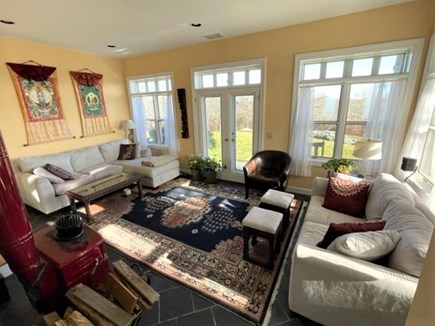 Aquinnah Martha's Vineyard vacation rental - Open attractive living room with lots of light