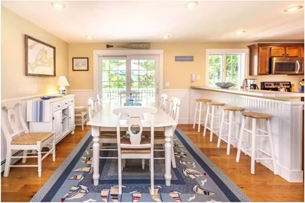 Vineyard Haven Town of Tisbury Martha's Vineyard vacation rental - The dining room entertains guest of 8 with additional bar stools.