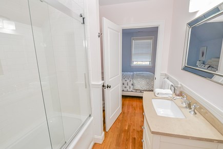 Katama-Edgartown Martha's Vineyard vacation rental - Shared Hall Bathroom.  Connects Bedroom #3 and Bedroom #4