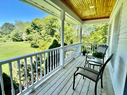 Edgartown Martha's Vineyard vacation rental - East side of wraparound front porch.