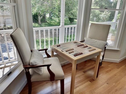 Edgartown Martha's Vineyard vacation rental - Convertible chess/backgammon table.