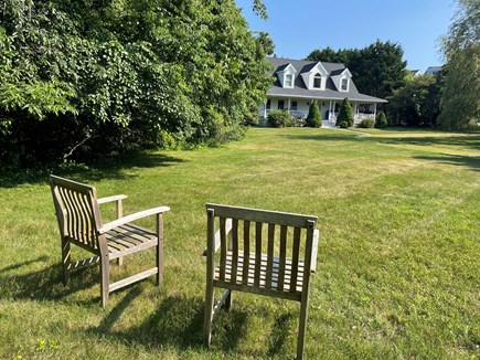 Edgartown Martha's Vineyard vacation rental - Yard and left frontage of house