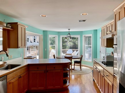 Edgartown Martha's Vineyard vacation rental - Stocked kitchen w/ counter bar stools & open to living room