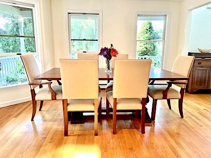 Edgartown Martha's Vineyard vacation rental - Sunny dining room for 6+ facing west.