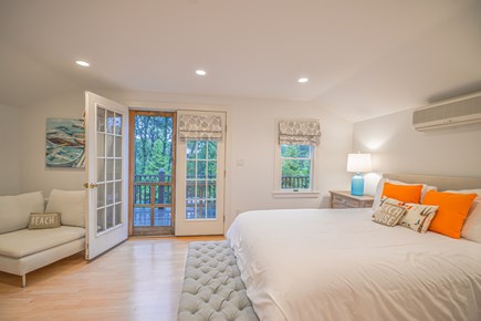 Edgartown Martha's Vineyard vacation rental - Bedroom #2 - Queen Bed - Private Deck