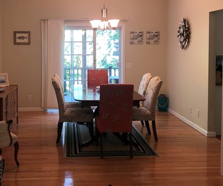 Oak Bluffs Martha's Vineyard vacation rental - Dining area, glass doors to the back deck extra dining.