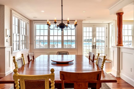 Edgartown Village Martha's Vineyard vacation rental - Dining Room with Ocean Views