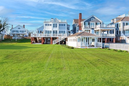Edgartown Village Martha's Vineyard vacation rental - View Main House and Guest House From Dock