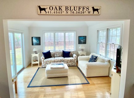 Oak Bluffs Martha's Vineyard vacation rental - The sitting/sun room has beautiful natural light.