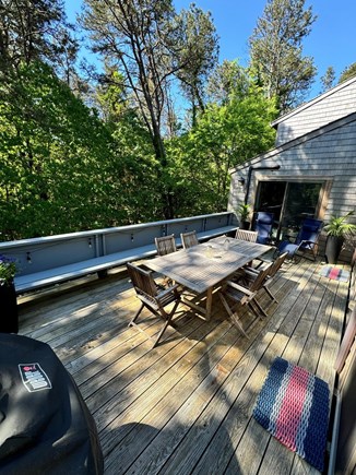 Oak Bluffs on the Edgartown li Martha's Vineyard vacation rental - The deck encourages lounging and dining al fresco!