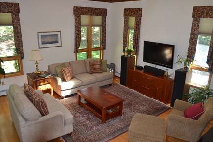 Oak Bluffs Martha's Vineyard vacation rental - Open and airy living room with cathedral ceiling