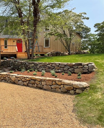 Oak Bluffs Martha's Vineyard vacation rental - Drive, front entrance …. 2023 100% renovated island home !