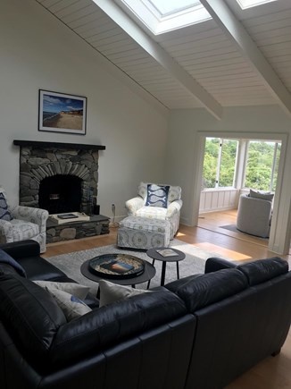 Oak Bluffs Martha's Vineyard vacation rental - Living room with expansive view.