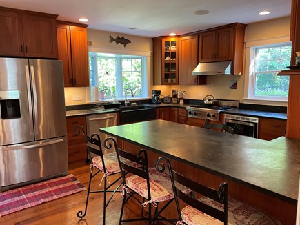 Chilmark Martha's Vineyard vacation rental - Soapstone countertops and stainless steel appliance