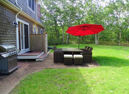 Edgartown Martha's Vineyard vacation rental - Lovely patio area with dining area and grill