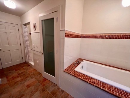 Vineyard Haven Martha's Vineyard vacation rental - Shower next to the large soaking tub