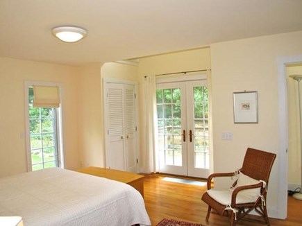 Vineyard Haven Martha's Vineyard vacation rental - Downstairs queen bedroom with walk out deck space