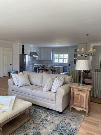 Edgartown Martha's Vineyard vacation rental - Living room open to kitchen