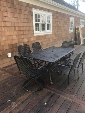 Edgartown Martha's Vineyard vacation rental - Rear deck