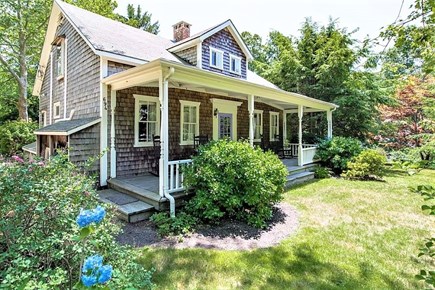 West Tisbury Farm House Martha's Vineyard vacation rental - Front of house and farmers porch